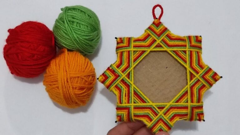 This simple method transforms yarn into stunning wall art… you won’t want to miss it!