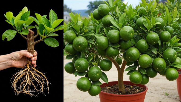 This simple trick turns a potato into a powerful lemon tree grower…