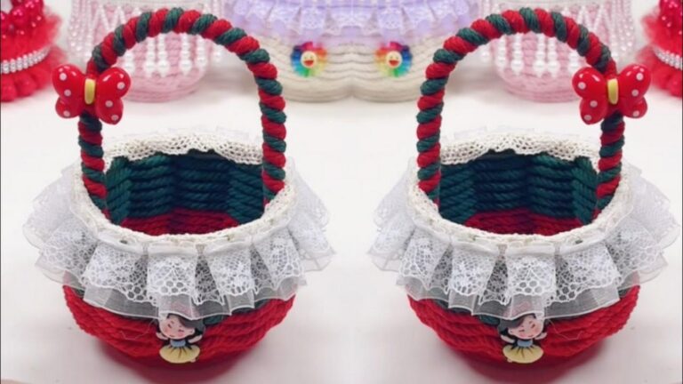 This simple idea transforms coffee cups into beautiful flower baskets for gifts…