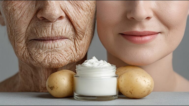 This simple kitchen remedy transforms your skin… erase wrinkles naturally and glow again…
