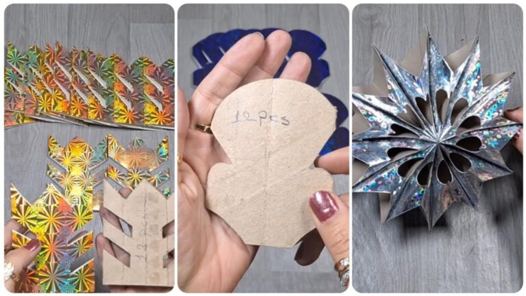 This simple gesture transforms ordinary materials into stunning Christmas decorations…