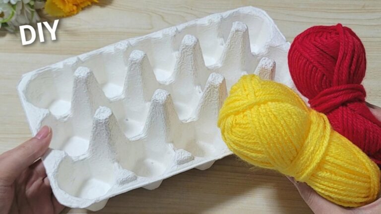 Transform your egg carton into a stunning Easter decoration… you’ll never look back!