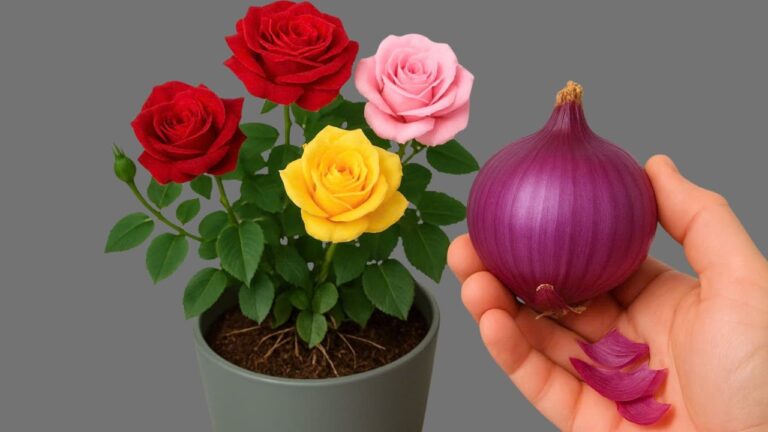Grow Roses Easily: 1 Simple Trick with Onion for Beautiful Blooms