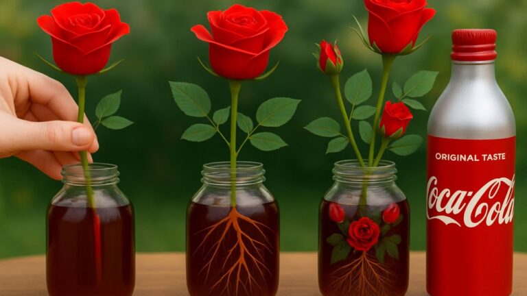 Grow 100 Roots from a Rose Cutting with This Surprising Coca-Cola Trick!