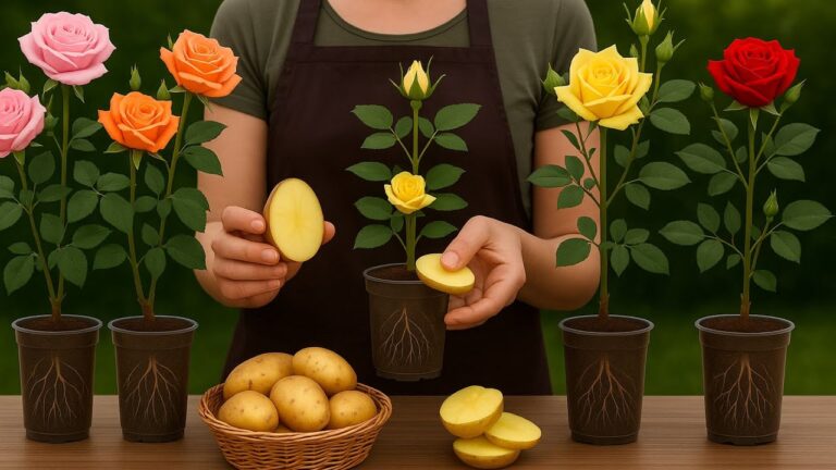 Root 7 Potato Cuttings Overnight for Amazing Blooms Tomorrow!
