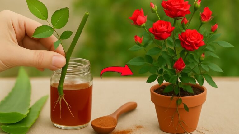 Root 7 Rose Cuttings Overnight with Just 1 Cup of This Simple Trick!
