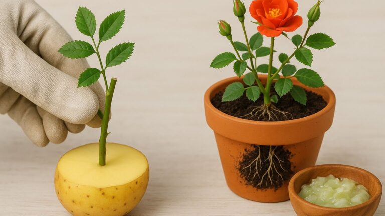 Grow 100 Roots from a Potato: Amazing Tips for Healthy Rose Branches!