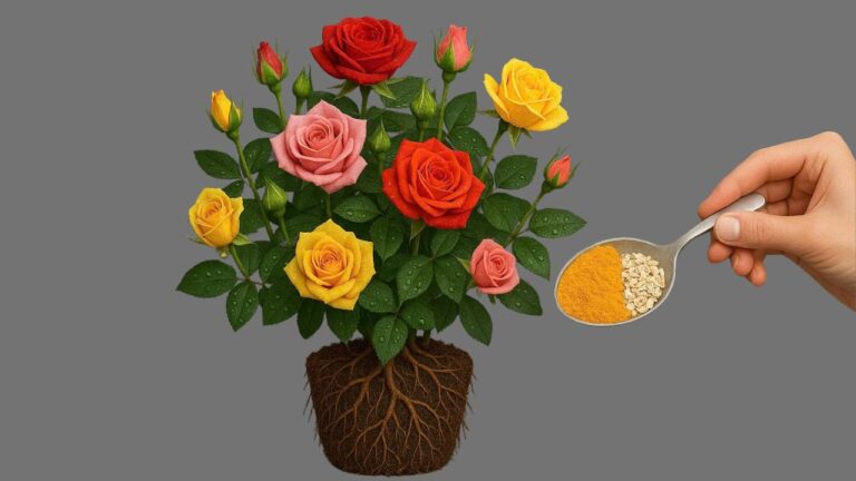 Transform Your Garden: 1 Spoon for Fast-Blooming Rose Branches!