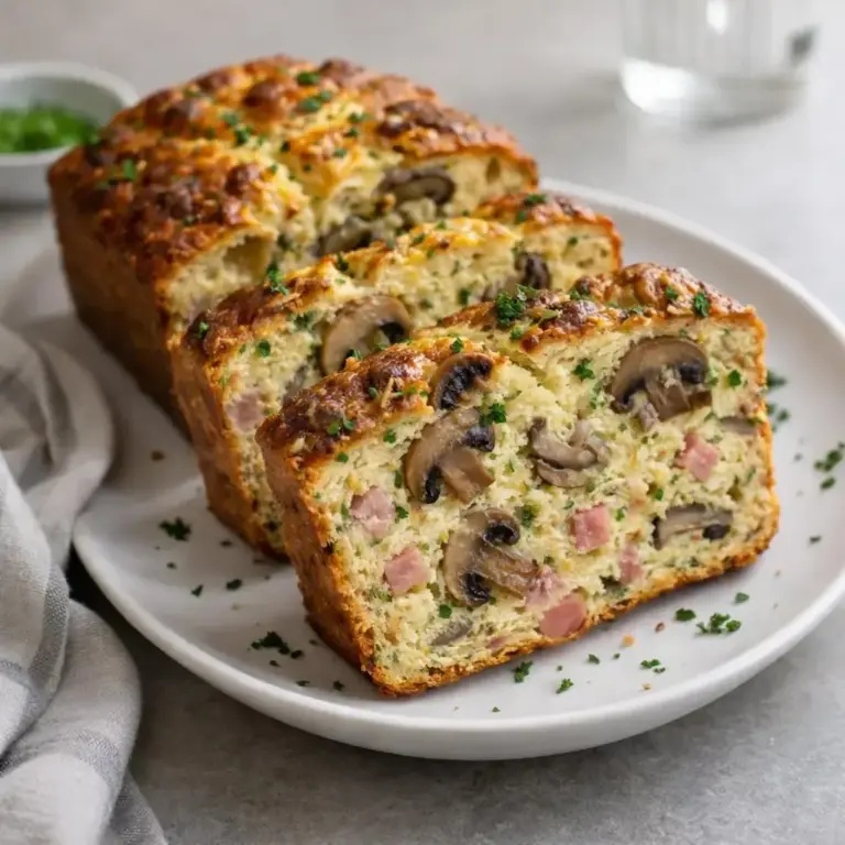 Savory Ham, Mushroom, and Cheddar Cake: The Ultimate Recipe Guide