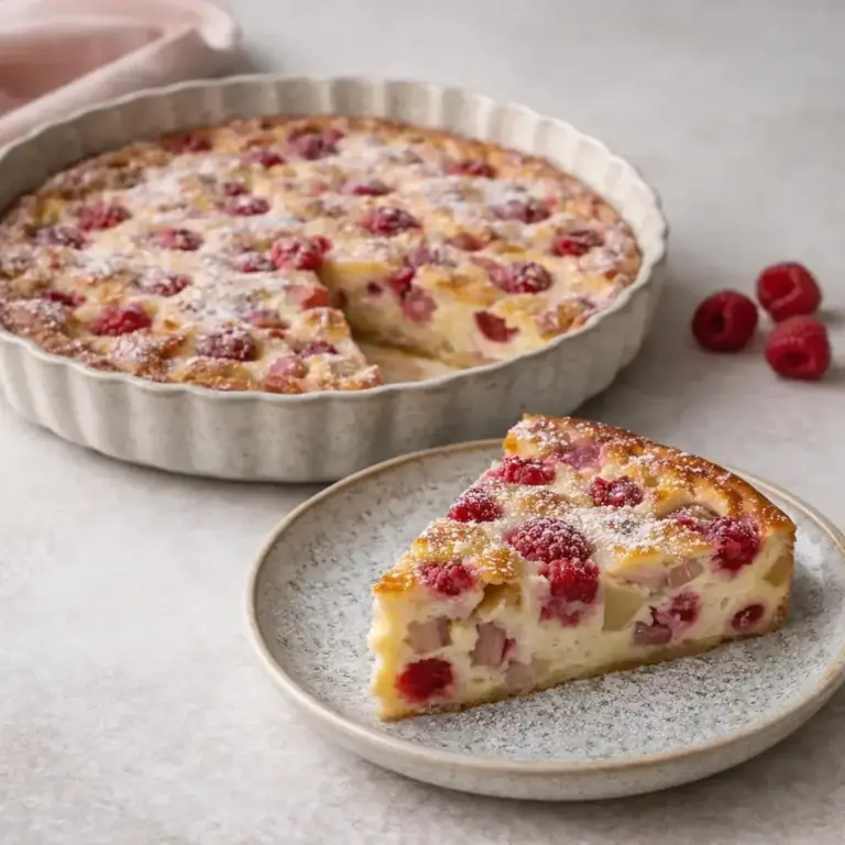 Raspberry-Rhubarb Clafoutis: A Delicious Crustless Delight