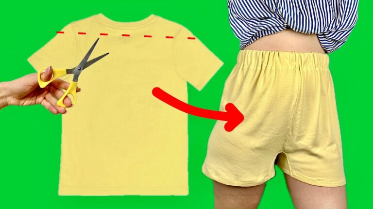 Transform 1 Old T-Shirt into 5 Stylish Summer Shorts with This Easy DIY!