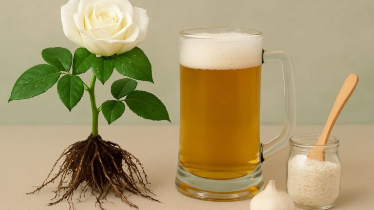 Root 7 Rose Cuttings Easily with Beer for a Magical Garden Boost!