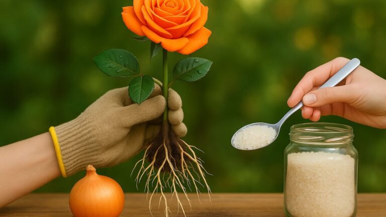 Root 5 Rose Cuttings Like Magic with Just 1 Spoon – Discover the Secret!