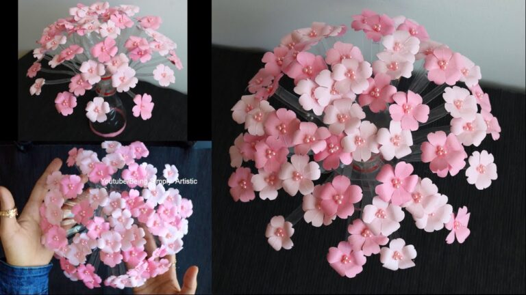 10 Stunning Plastic Bottle Flower Vase Ideas for Beautiful Paper Crafts