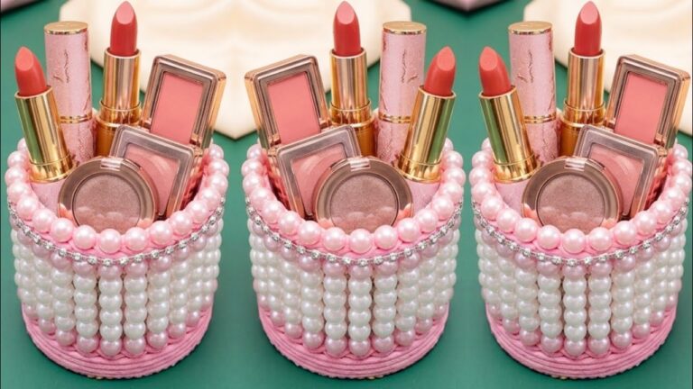 10 Simple Bead Craft Ideas to Make Luxurious Mini Makeup Tool Holders