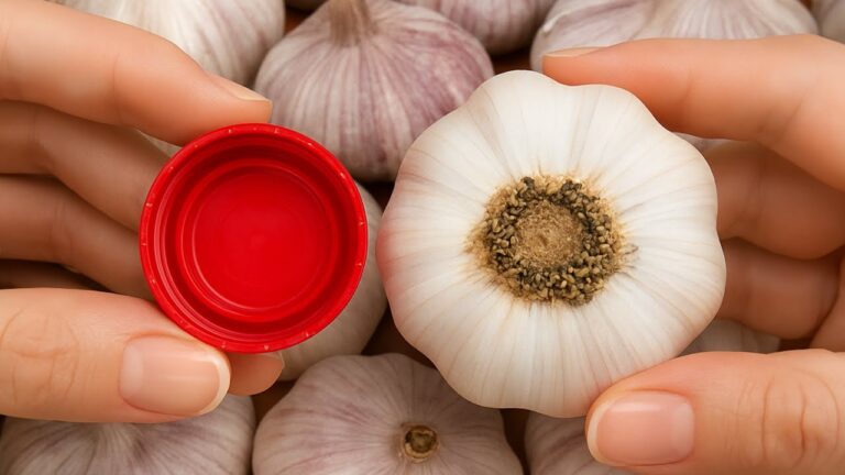 Peel 19 Garlic Cloves in 19 Seconds with This Simple Bottle Cap Trick!