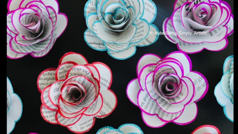 7 Simple Steps to Create Beautiful DIY Newspaper Roses