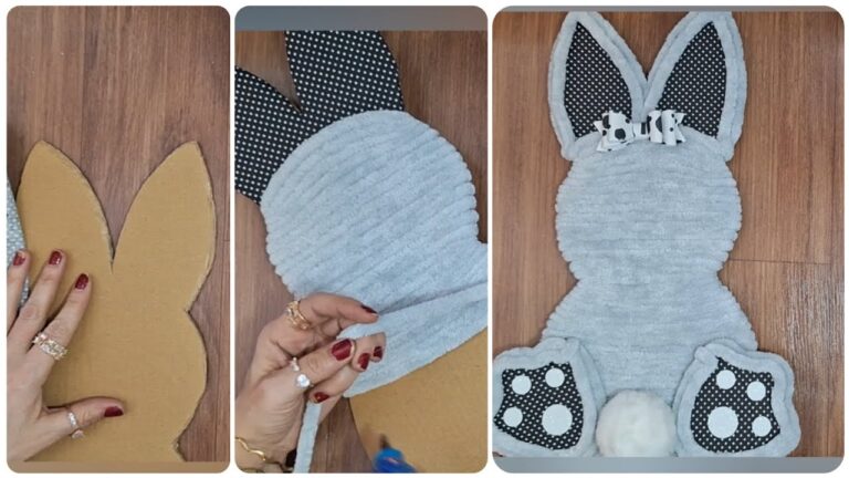 Create Your Own Adorable Bunny Mat at Home in 5 Easy Steps! 🐰✨