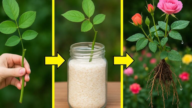 Grow 1000 Rose Roots Overnight with This Simple Rice Water Trick!
