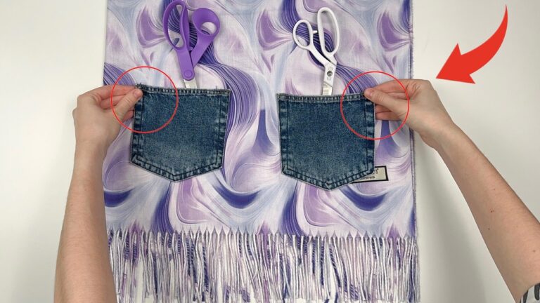 Transform Your Scarf in 3 Easy Steps: Add 2 Functional Pockets!