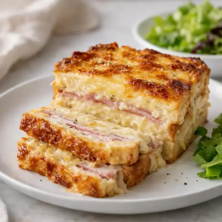 Ham and Comté Croque-Monsieur Loaf with Delicious Cheese Bechamel